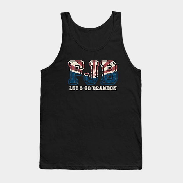 FJB Let’s Go Brandon Funny Meme Tank Top by Myartstor 